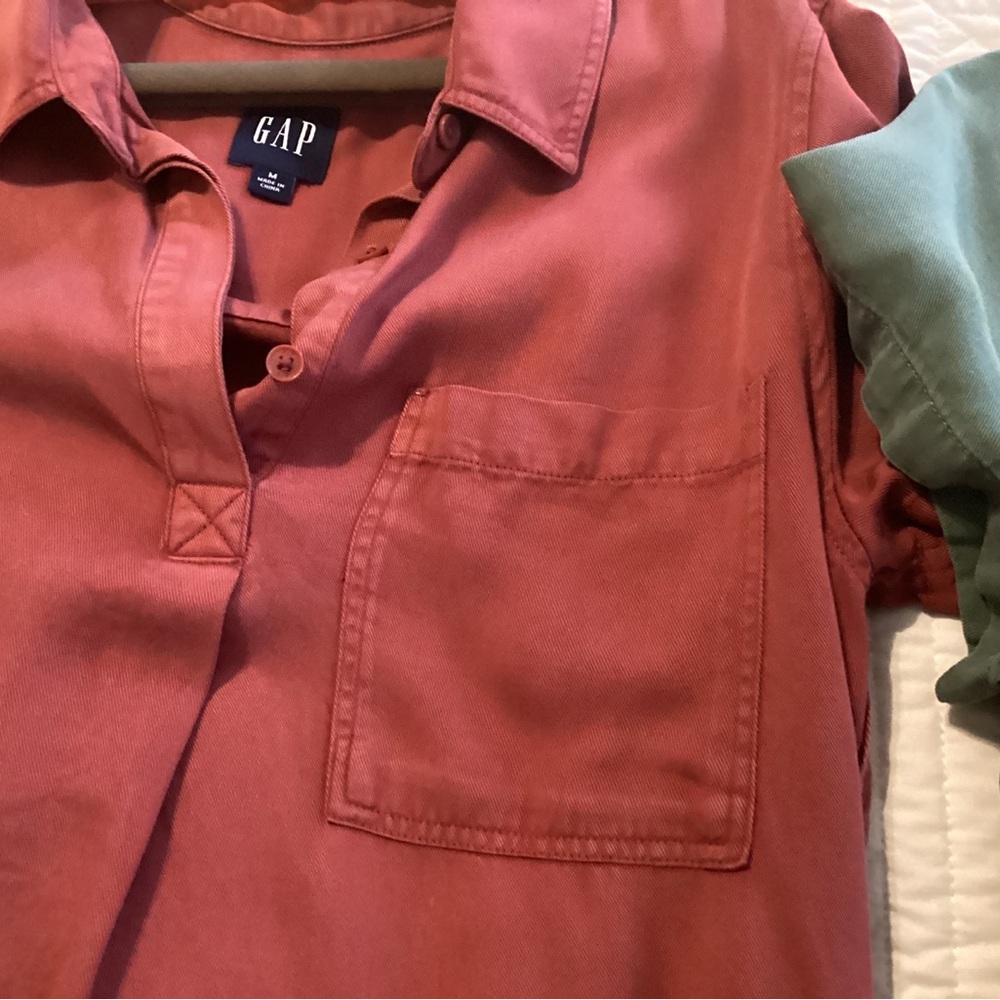GAP Brick Red Casual Shirt